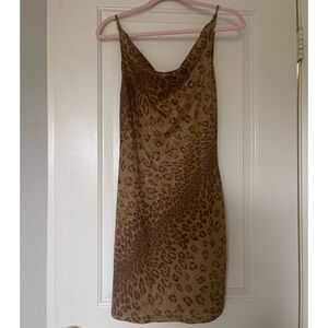 Y2K Eye Candy Leopard Print Slip Dress